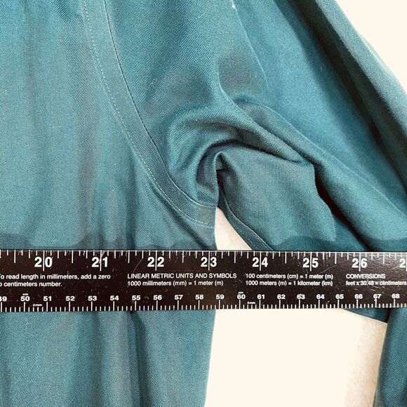 Cabela Shirt Mens Sz M Dark Green Button Up Long Sleeve 100% Cotton Outdoors - Picture 8 of 10